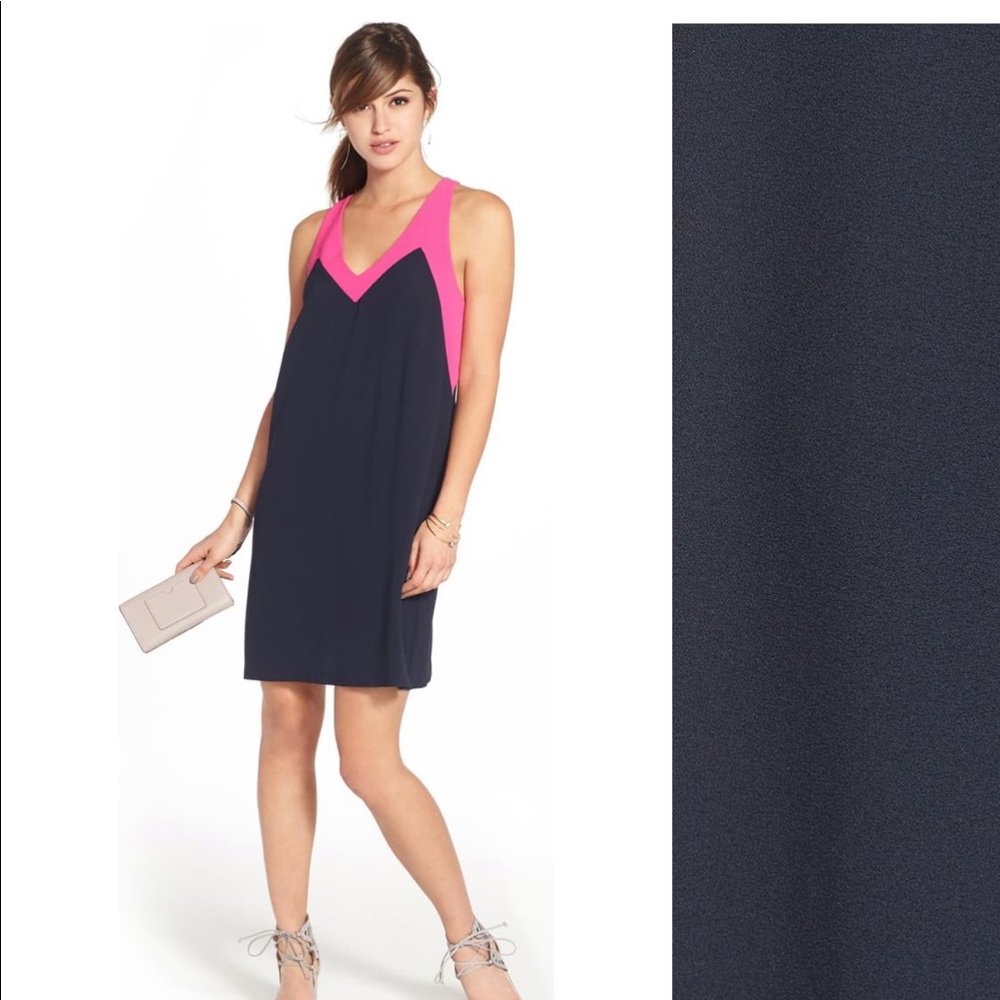 Felicity and Coco blue/pink dress!